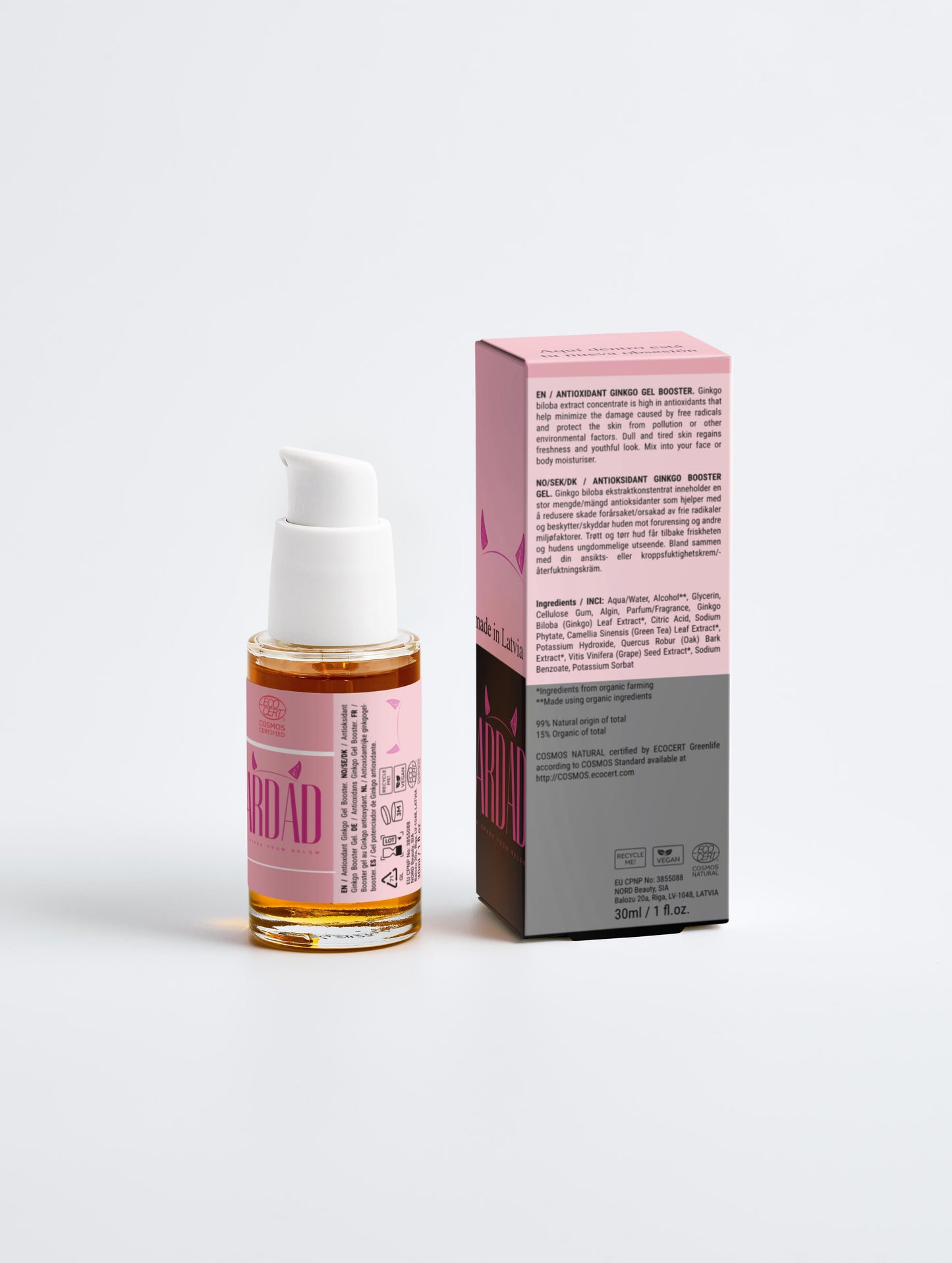 DANTE · Antioxidant Ginkgo Gel Booster
